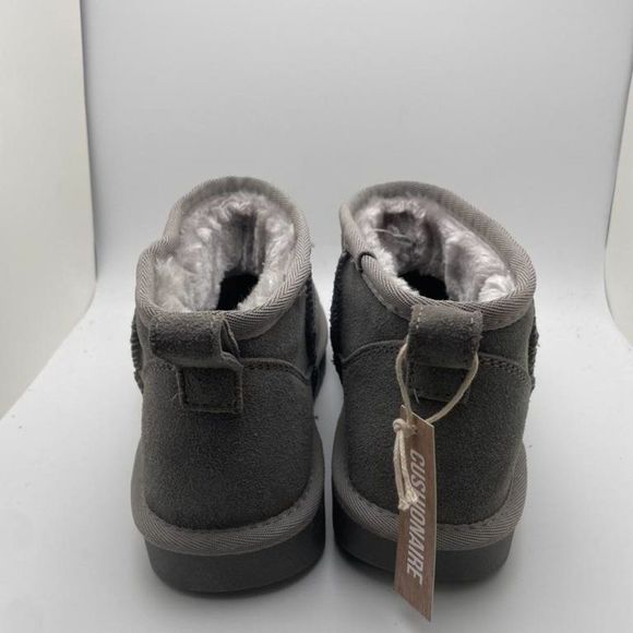 CUSHIONAIRE Women's Cozy pull on boot GREY 8 - Picture 4 of 6